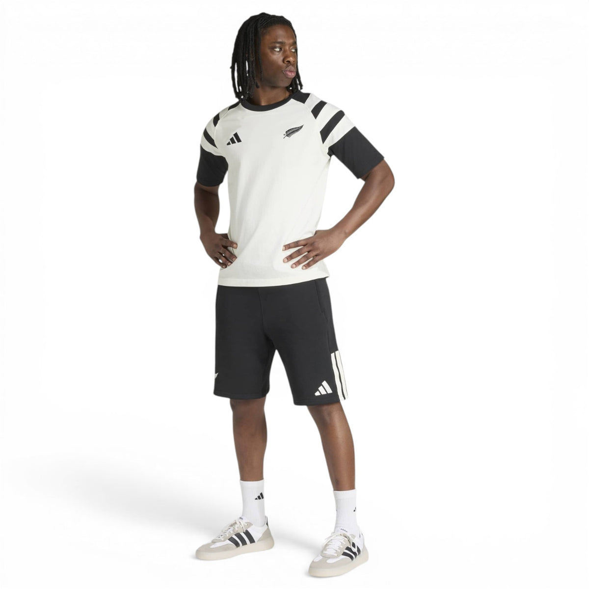 adidas All Blacks Mens LSW Tee White