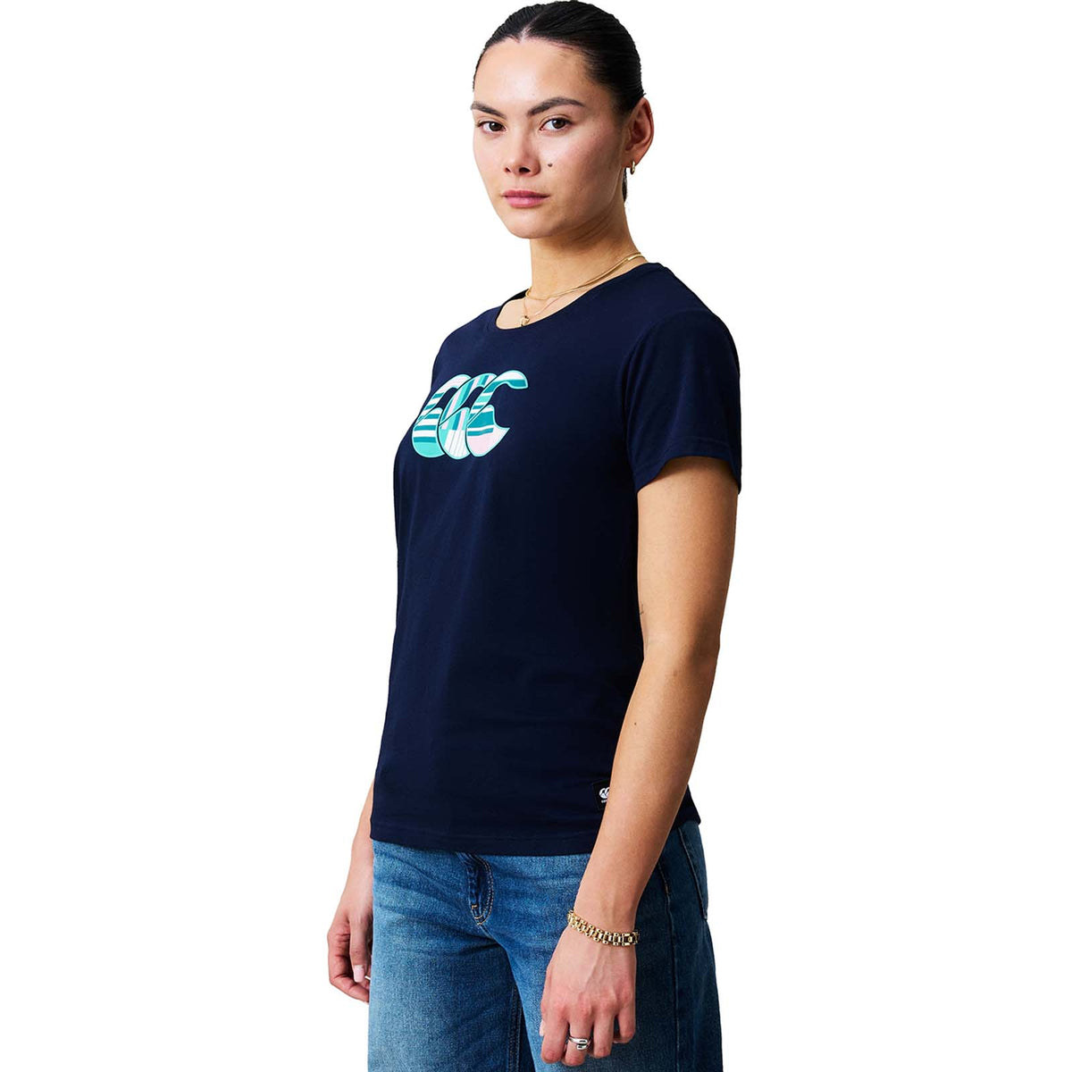 Canterbury Womens Uglies Logo Tee Navy