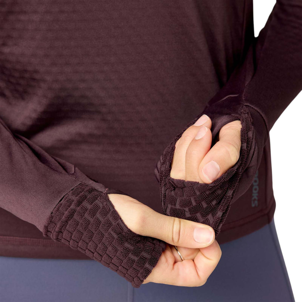 Brooks Wmns Momentum Thermal Hoody Brown
