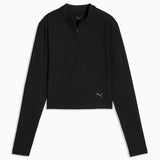 Puma W Cloudspun Zip Long Sleeve Black
