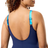 Speedo Wmns Print Luna Lustre Navy