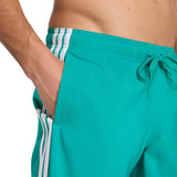 adidas Mens 3S Swim Shorts 8IN Green
