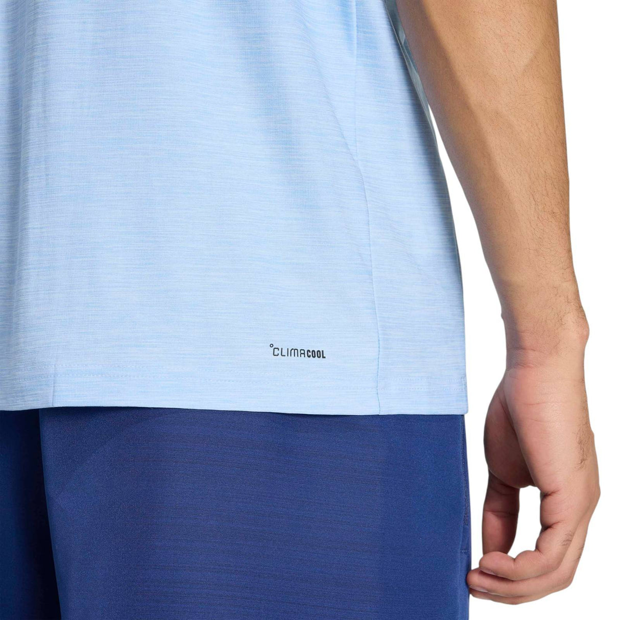 adidas Mens We Flex Tee Blue