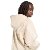 adidas Kit 3-Stripes Womens Baggy-Fit Training Hoodie
