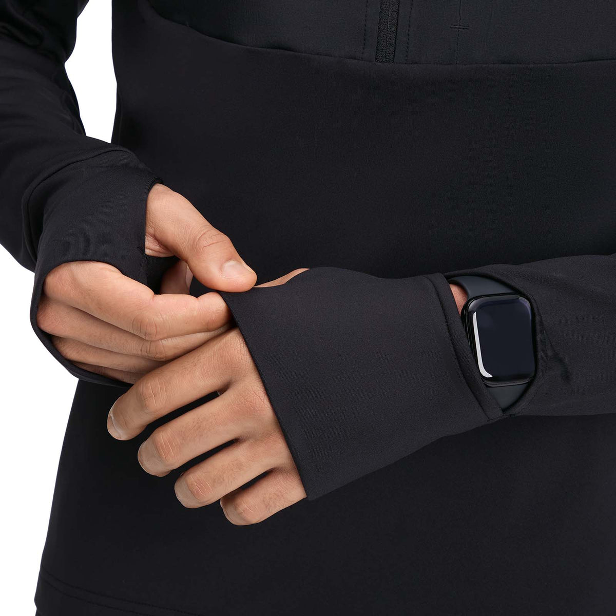 Energetics Bin Half-Zip Turtleneck Mens Midlayer Running Top