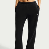 Nike Studio Fleece Medium-Weight Womens Mid-Rise Open-Hem Pants