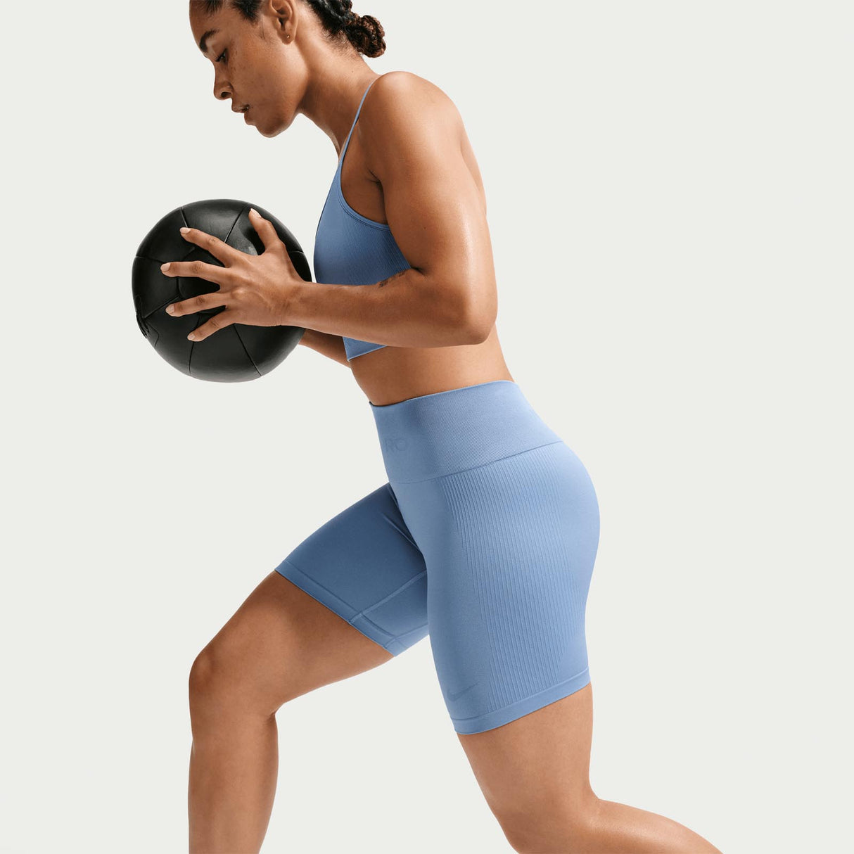 Nike W NP DF SMLS HR 5in Shorts Blue