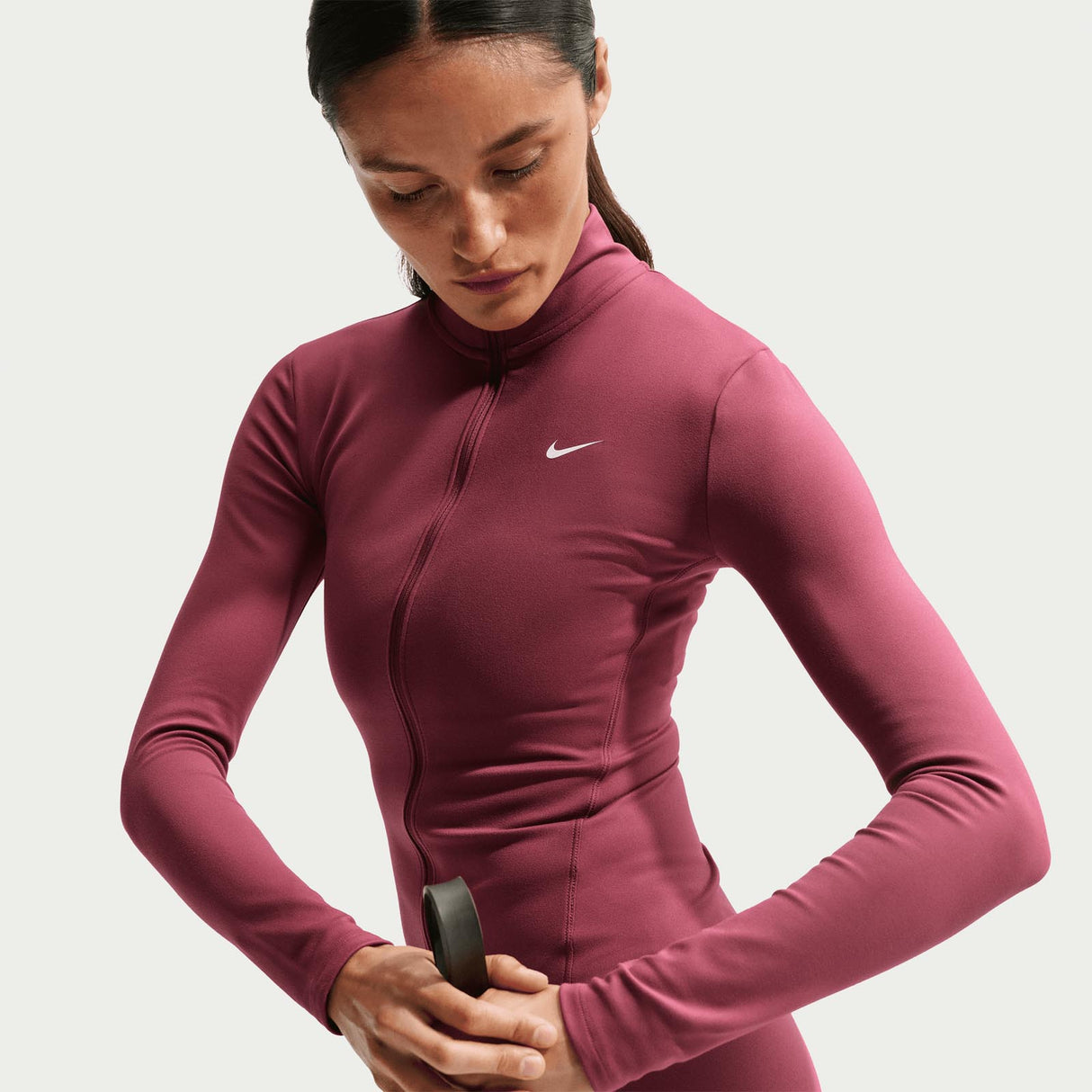 Nike One Fitted Womens Dri-FIT Full-Zip Jacket