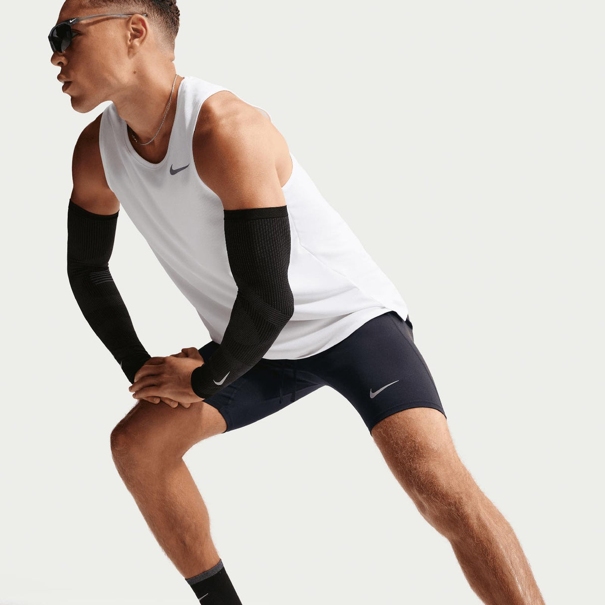 Nike Mens DF fast Half Tight Black