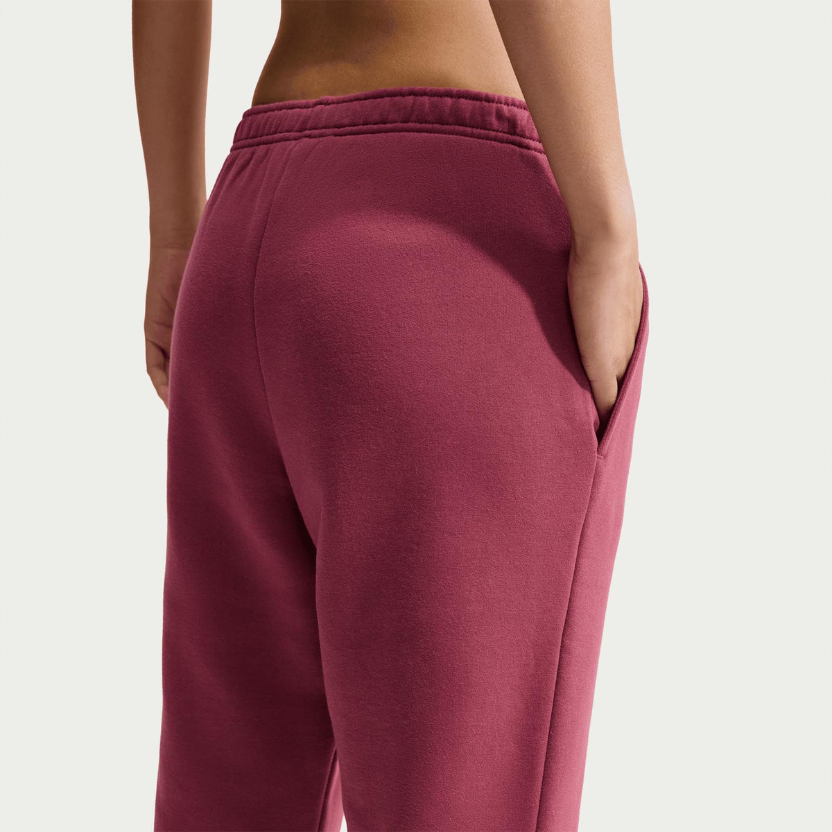 Nike W STDO FLC MW MR STD CF Pants Pink