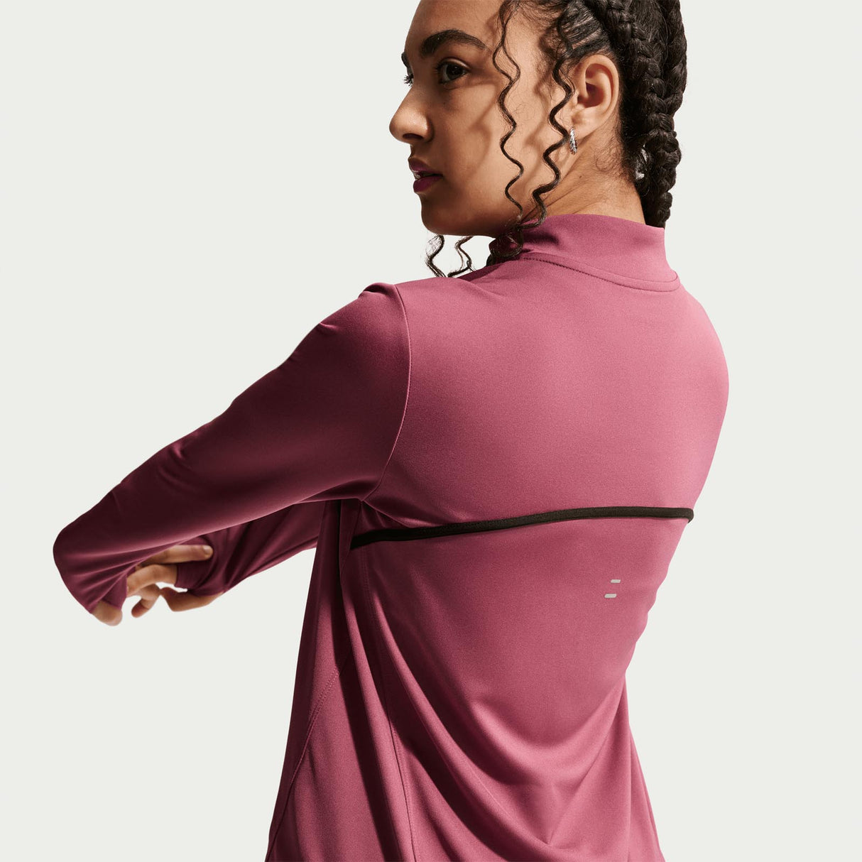 Nike G DF Tempo LS Half Zip Pink
