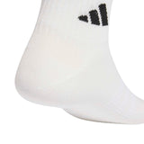 adidas Cushion Quarter Sock 3 Pack White