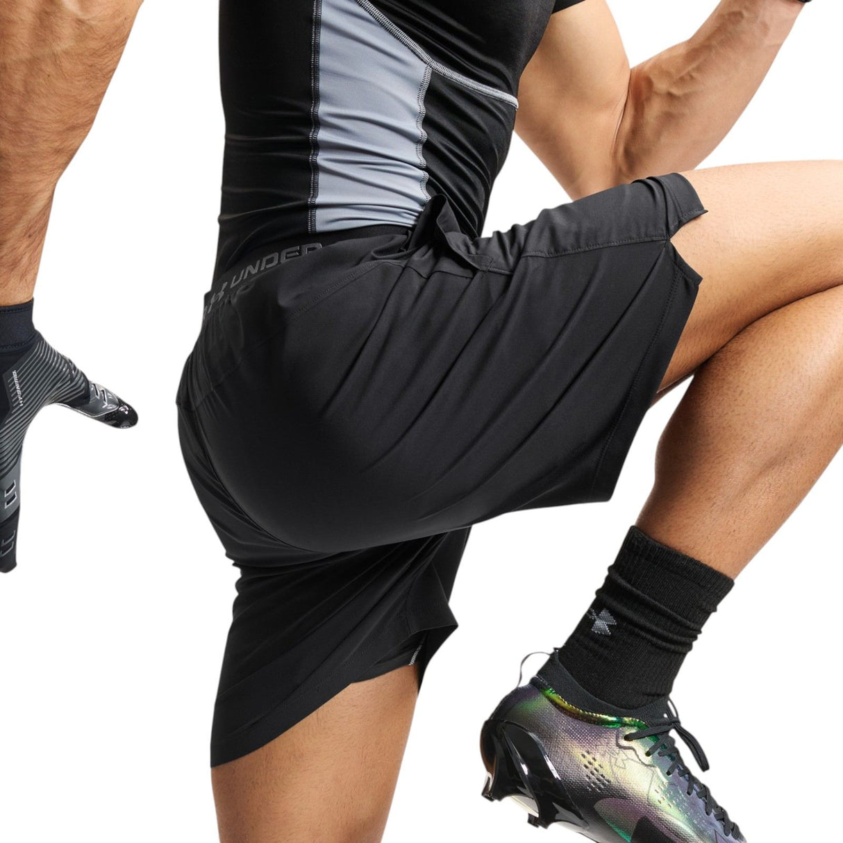 UA Mens Vanish Wven Short 2.0 6in BLACK