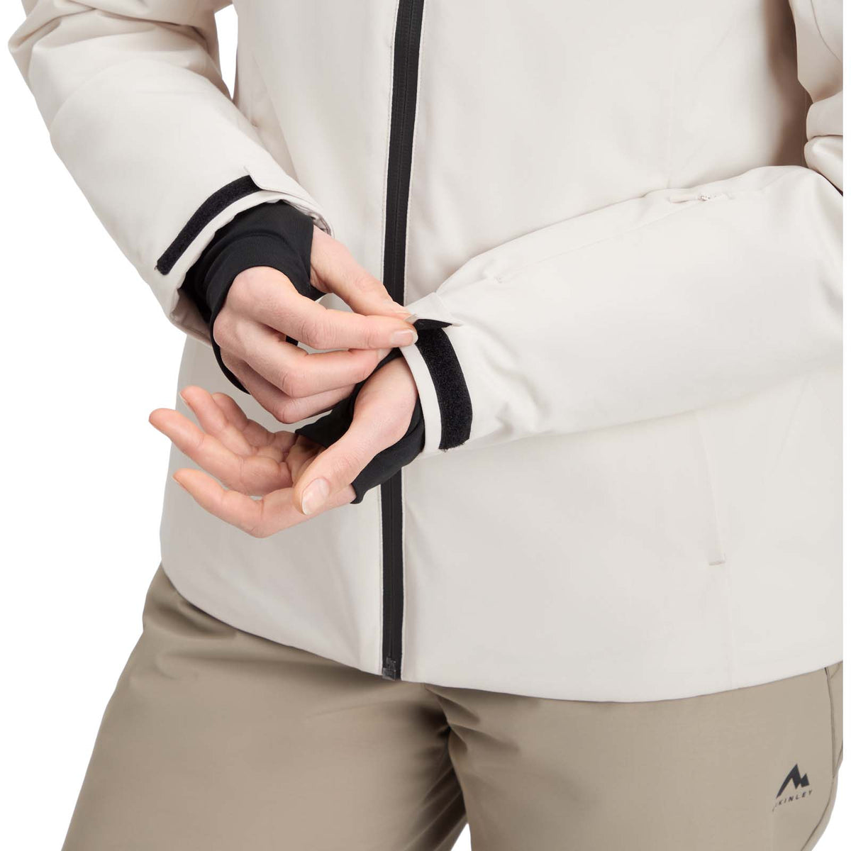 McKinley Claire Womens Full-Zip Padded Hooded Ski Jacket