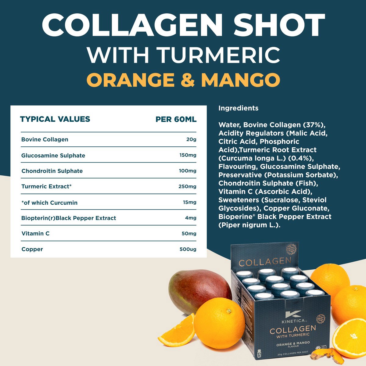 Kinetica Collagen Shot with Turmeric