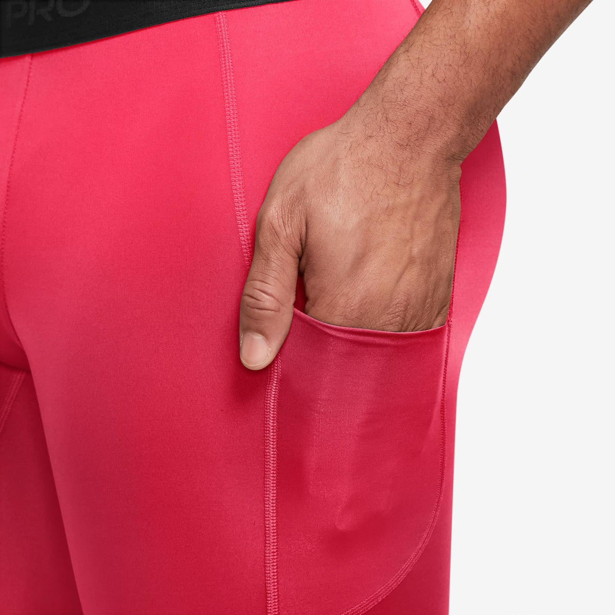 NIKE MENS NP DF LONG SHORT Red