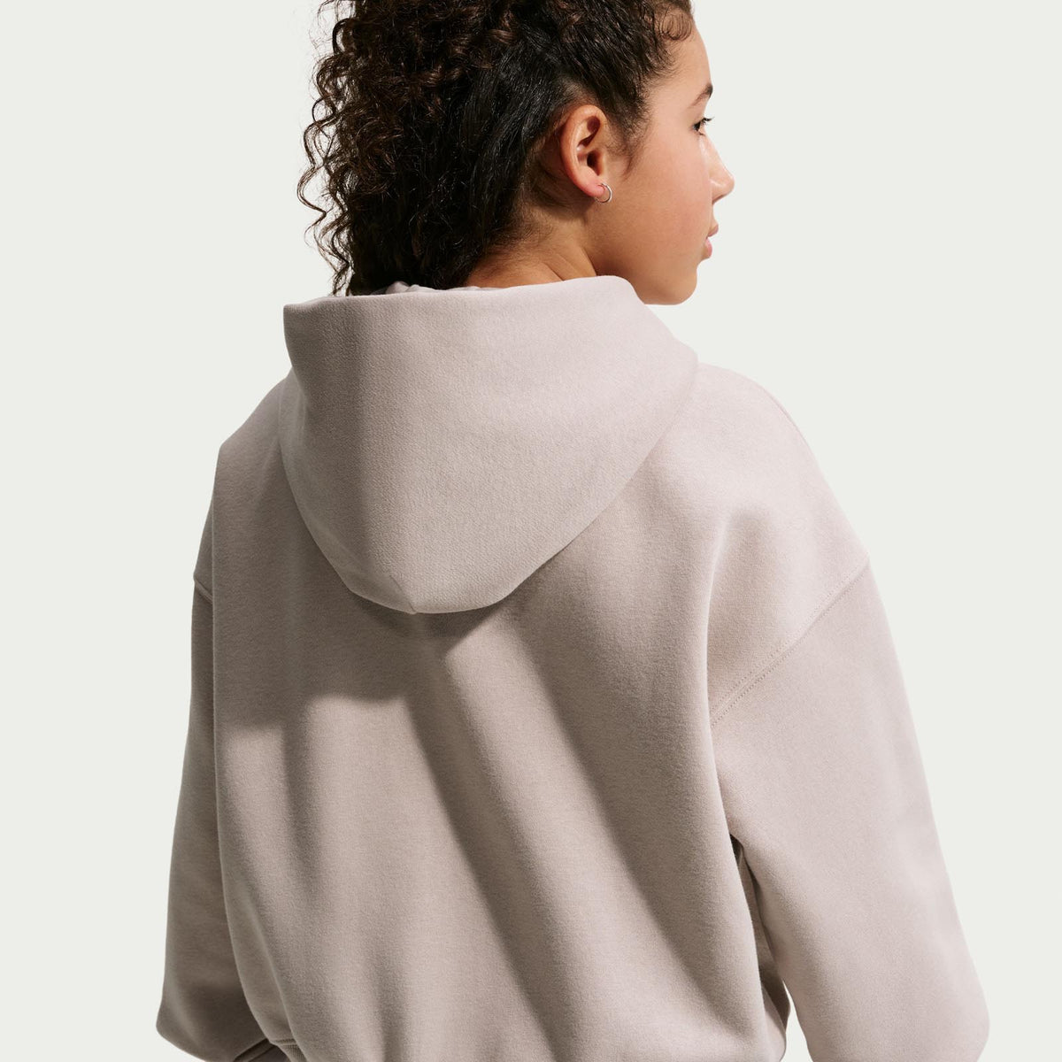 Nike G NSW Studio Flc OS F Zip HD Cream