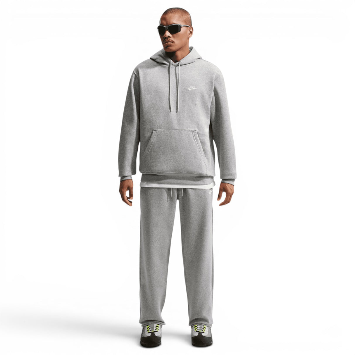 Nike Mens Club BB PO Hoodie Grey