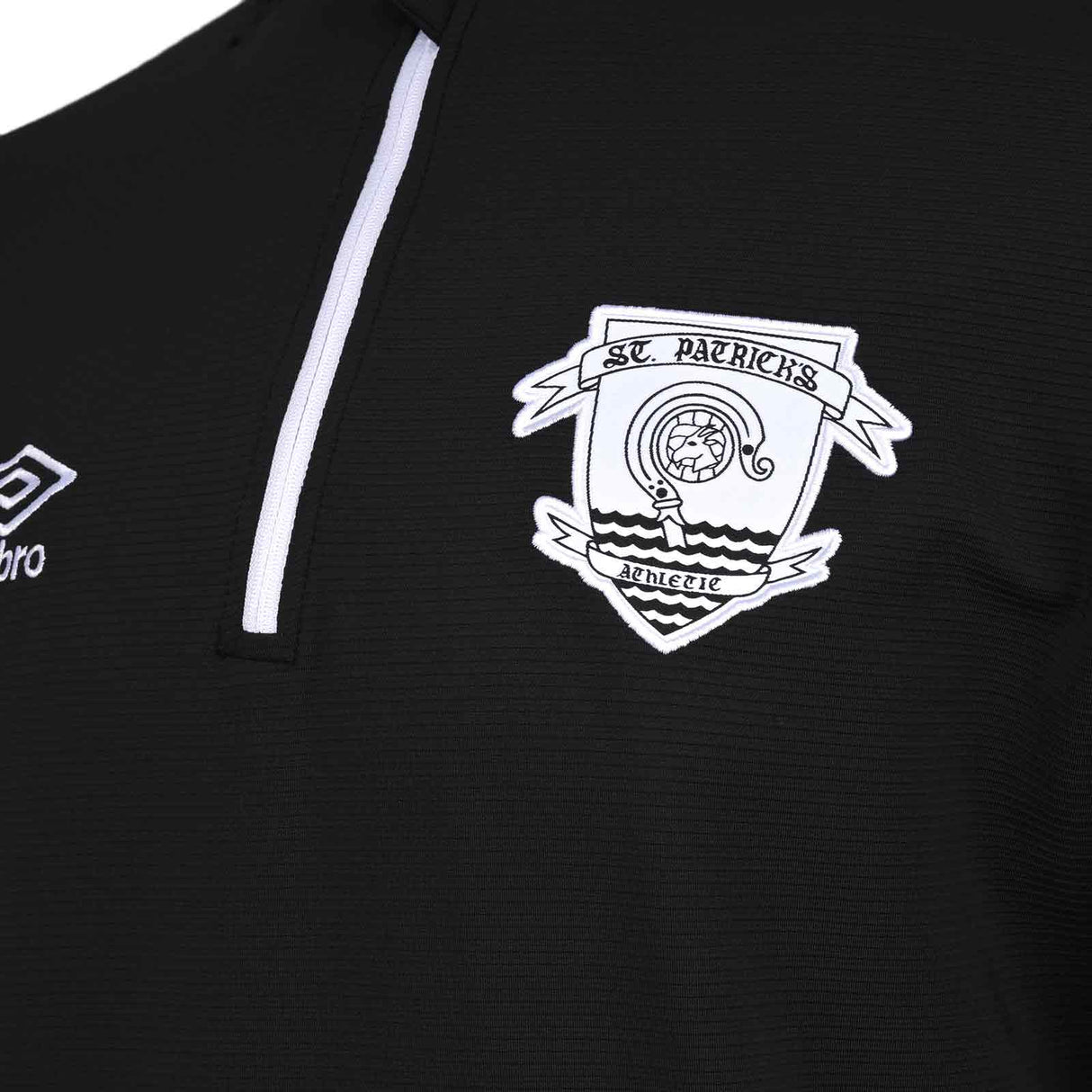 Umbro St Patricks Ath 26 QZ Top Black