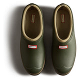 Hunter Mens Gardener Clogs Dark Olive