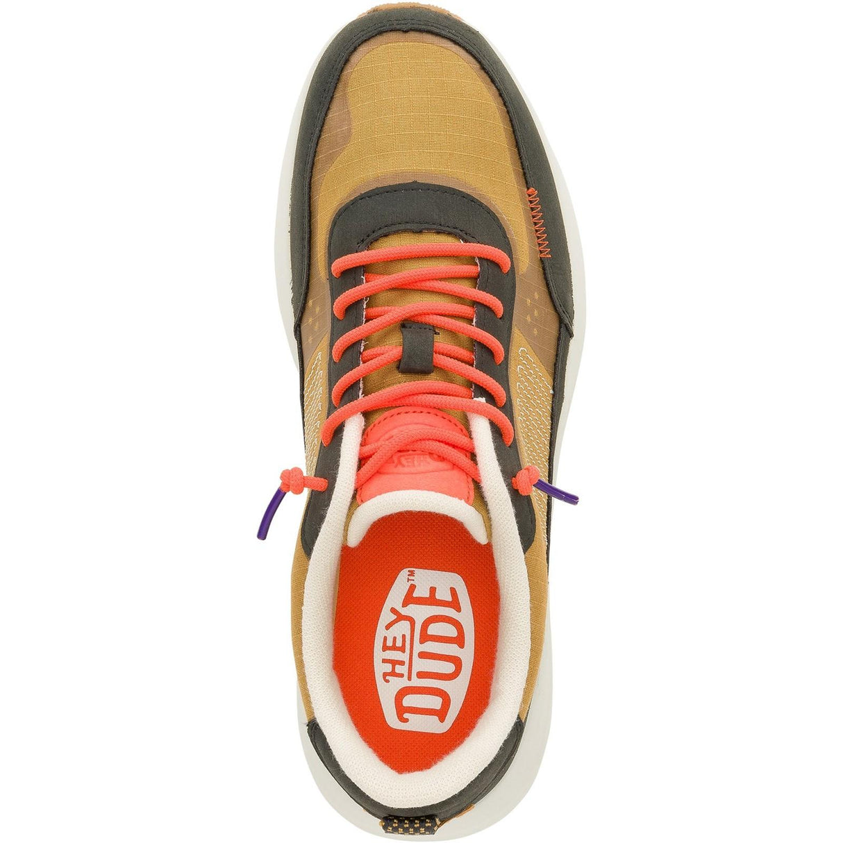 HEYDUDE Mens Sirocco Alta Hype Trainers Walnut