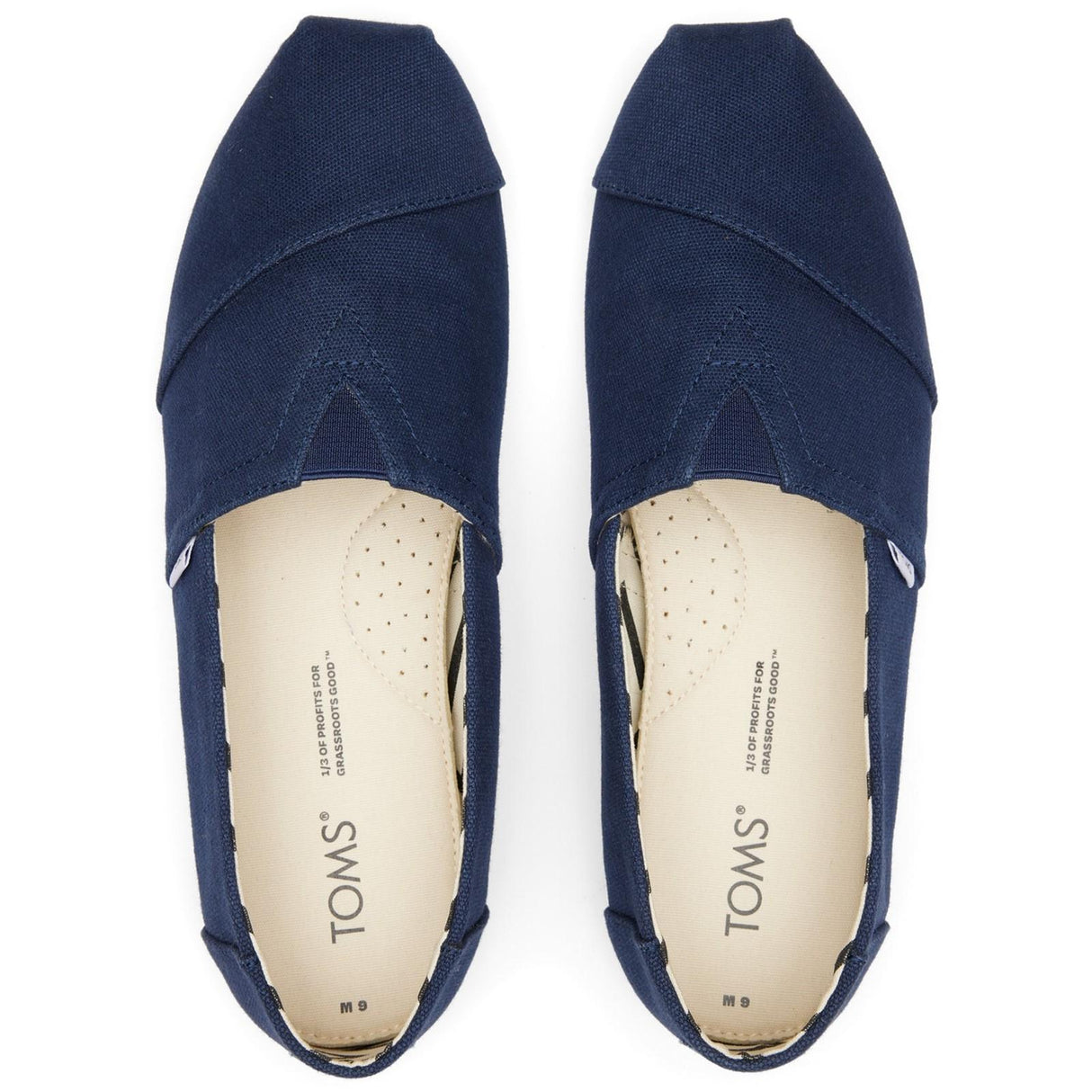 TOMS Mens Alpargata Shoes Navy