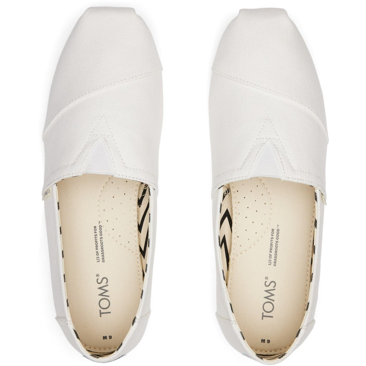 TOMS Mens Alpargata Shoes White