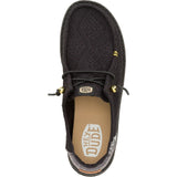 HEYDUDE Womens Wendy Boho Crochet Shoes Black