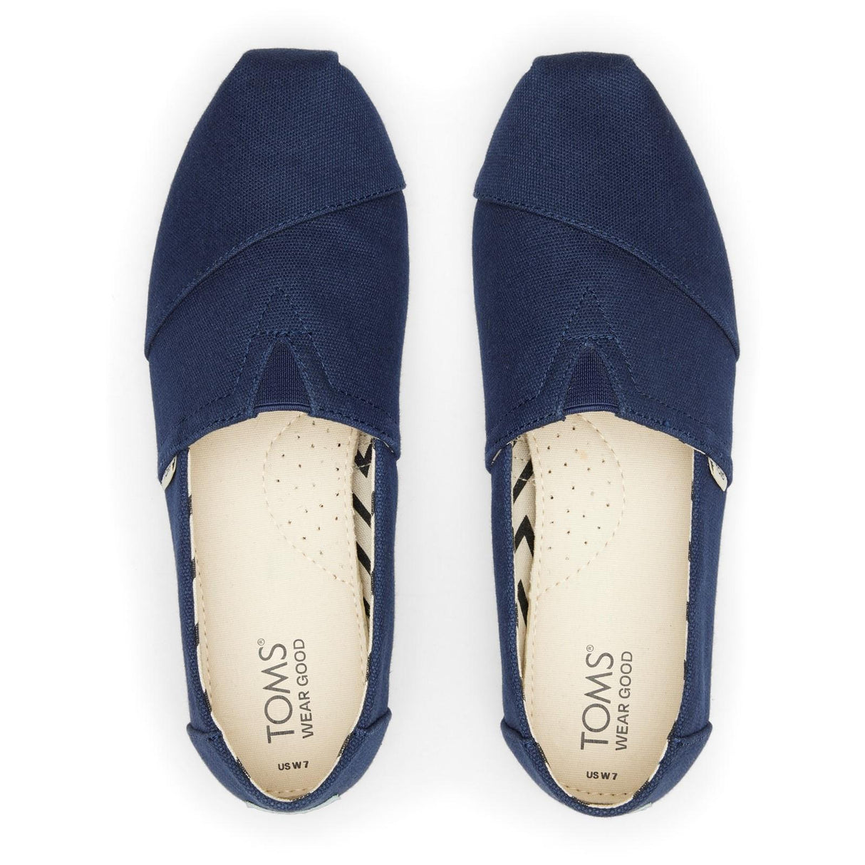 TOMS Womens Alpargata Shoes Navy