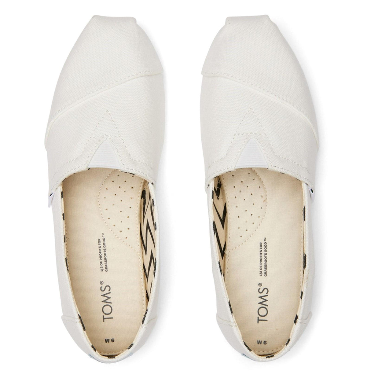 TOMS Womens Alpargata Shoes White