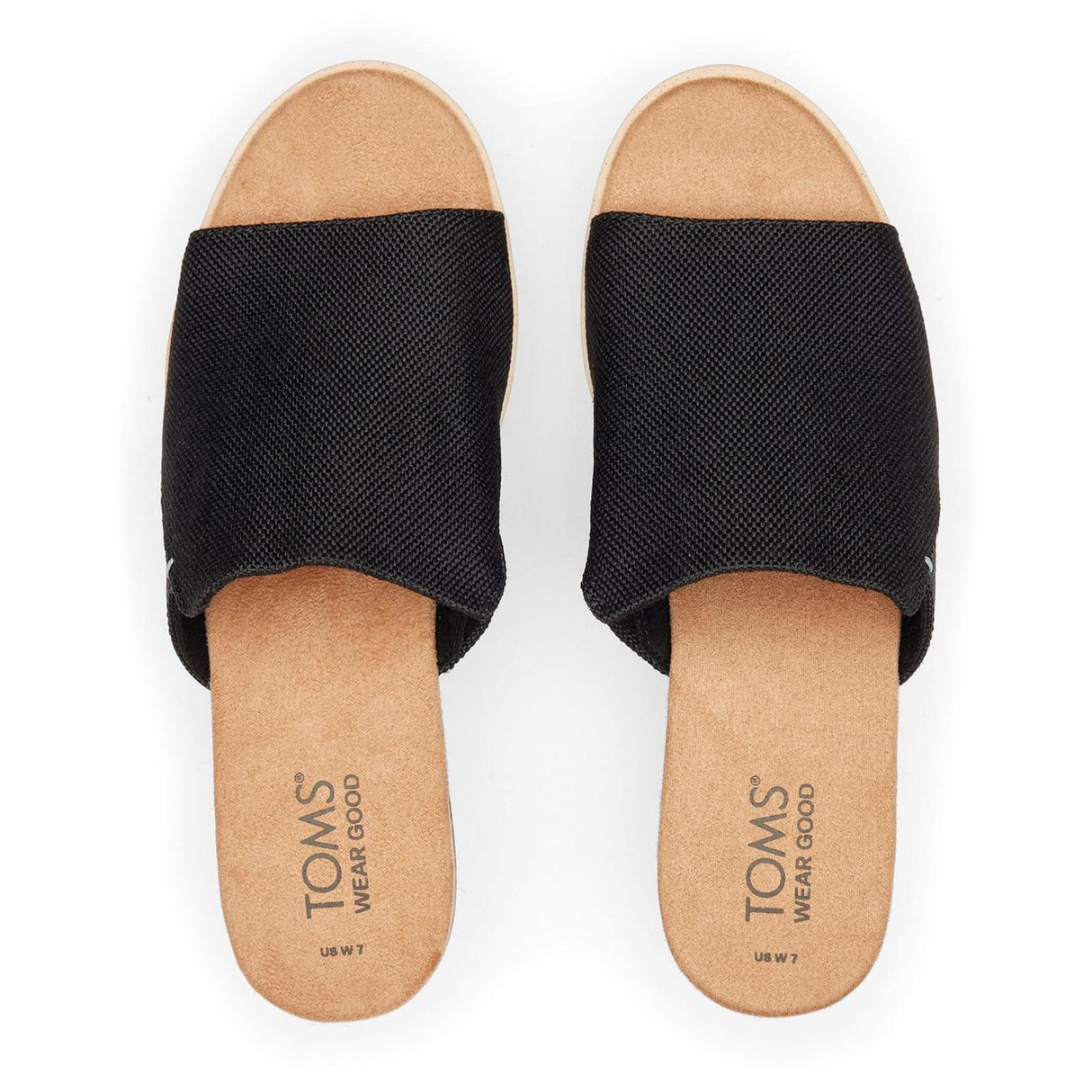 TOMS Womens Diana Mule Wedge Black
