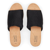 TOMS Womens Diana Mule Wedge Black