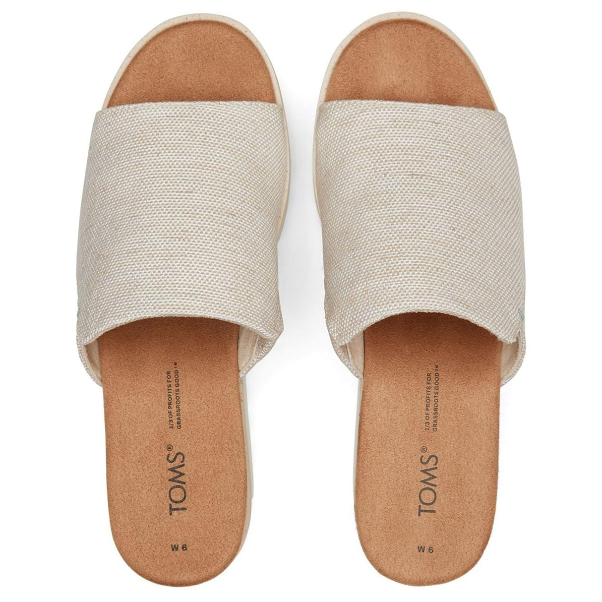 TOMS Womens Diana Mule Wedge Natural
