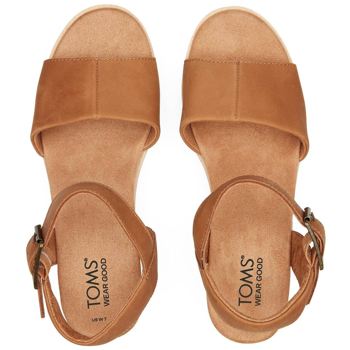 TOMS Womens Diana Wedge Tan