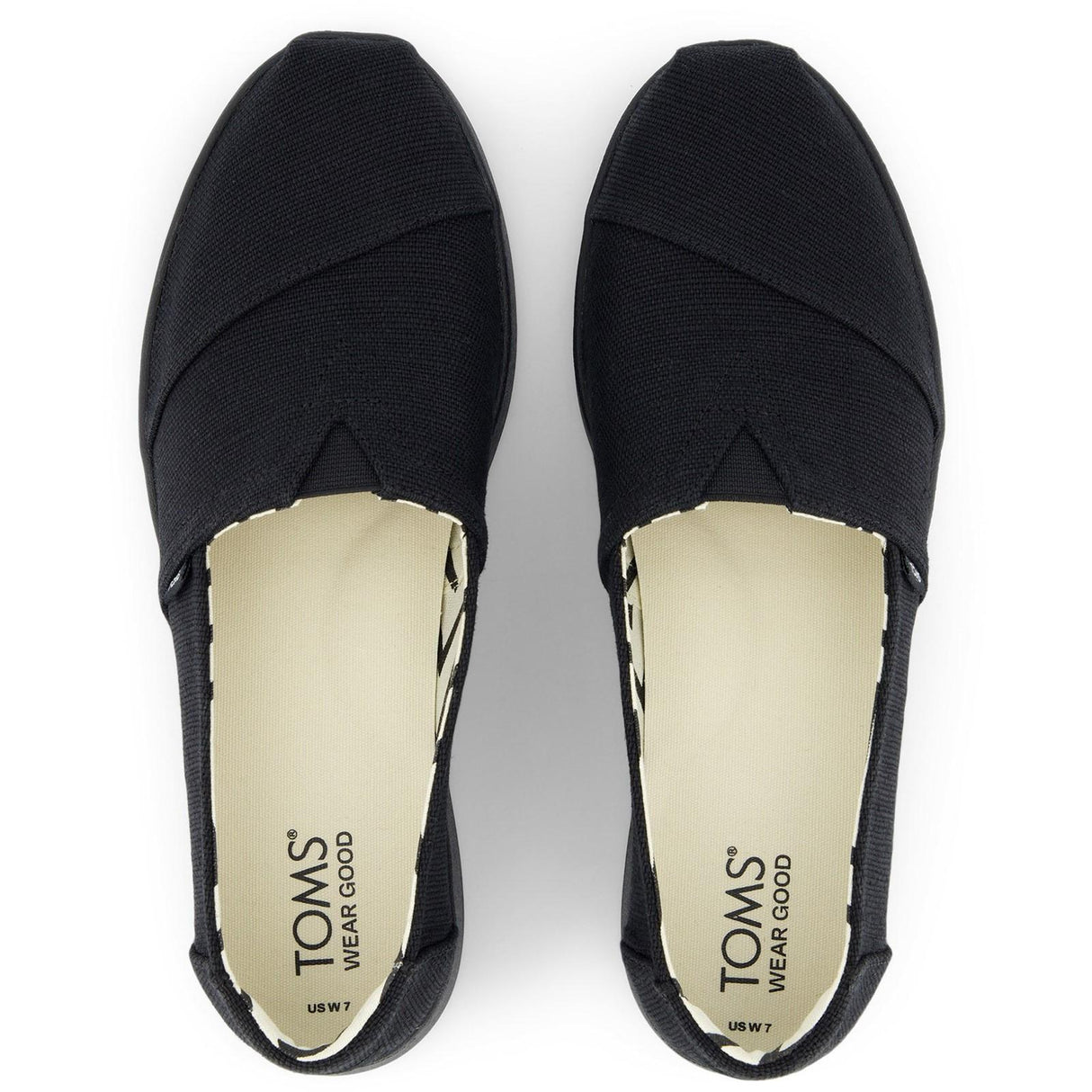 TOMS Womens Alpargata Plus Shoe Black/Black