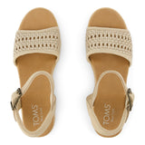 TOMS Womens Diana Wedge Champagne