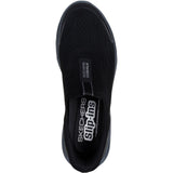 Skechers Mens GO WALK 7 Easy On Evolution Trainer Black/Charcoal