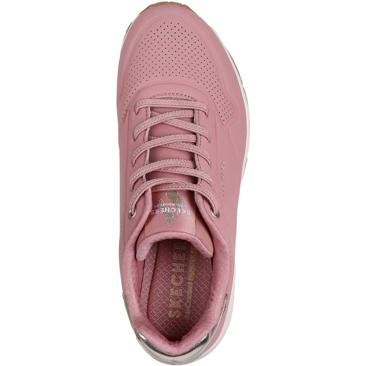 Skechers Womens Uno - Shimmer Away Trainer Rose