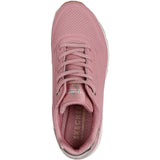 Skechers Womens Uno - Shimmer Away Trainer Rose