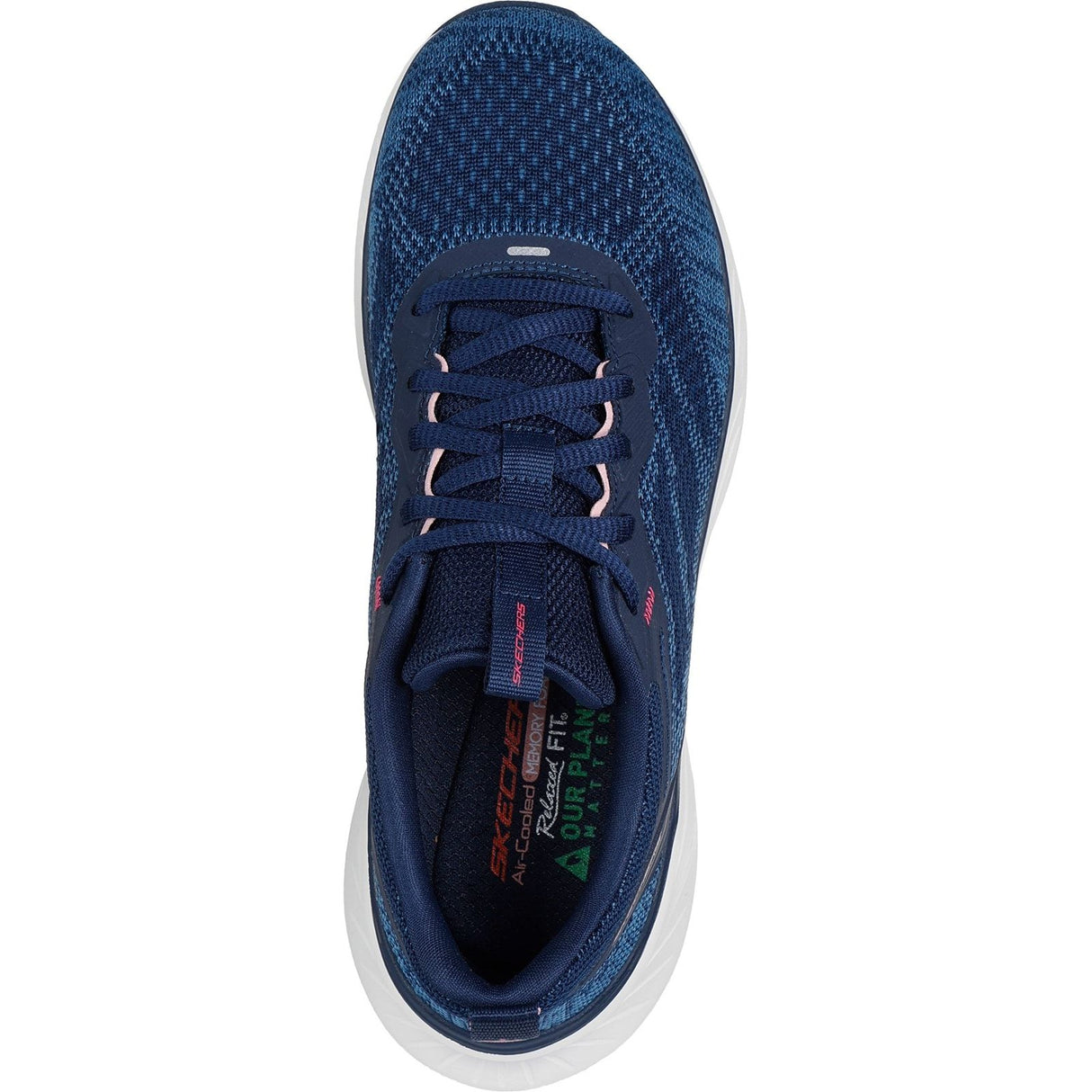 Skechers Womens Edgeride Power Flow Trainers Navy/Pink