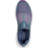 Skechers Womens GO WALK Max Walker Sally Shoes Charcoal/Purple