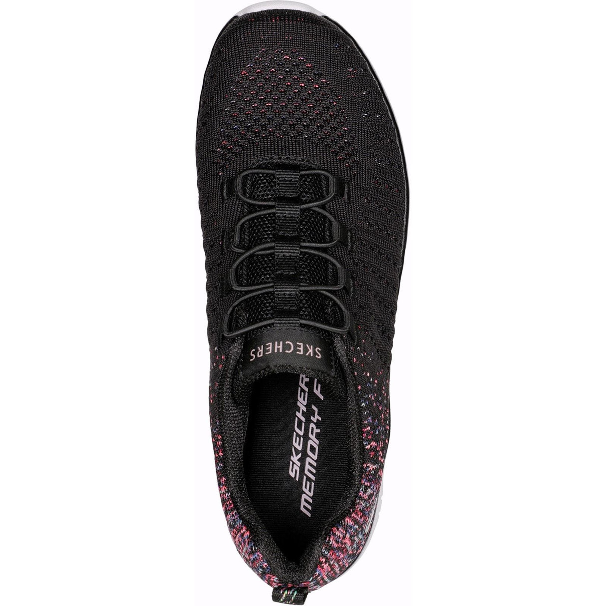 Skechers Womens Virtue Shoes Black/Pink