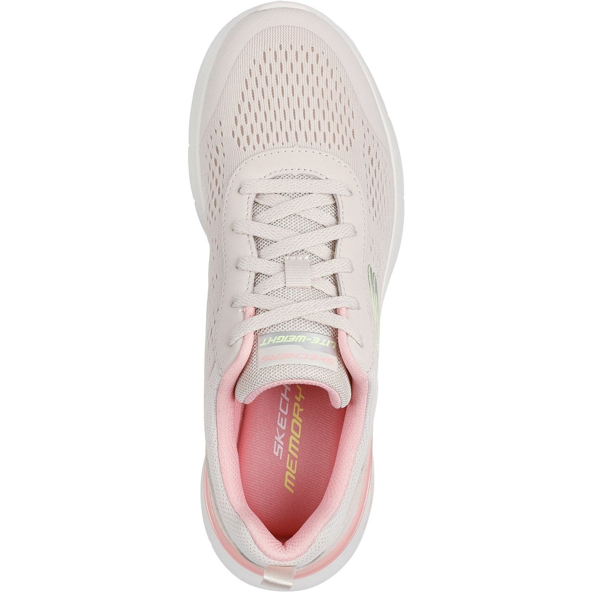 Skechers Womens Skech-Air Dynamight 2.0 New Heights Shoe Natural/Pink