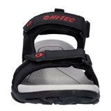 Hi-Tec Mens Crater Sandal Black/Grey/Red
