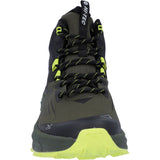 Hi-Tec Mens Fuse Trail Mid WP Trainers Black/Olive
