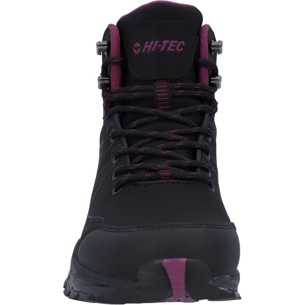 Hi-Tec Womens Jackdaw Mid Waterproof Boot Black/Burgundy