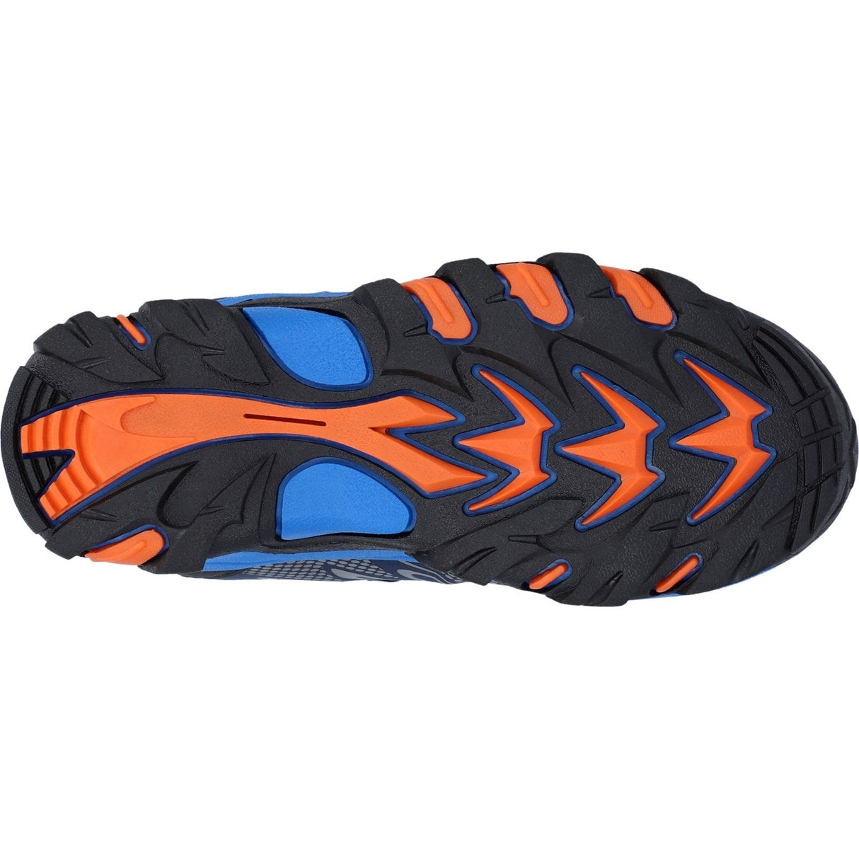 Hi-Tec Junior Boys Blackout Mid Boots Navy/Orange/Lake Blue