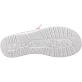 HEYDUDE Womens Wendy Eyelet Lace Shoes Pale Pink
