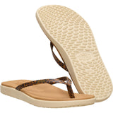 HEYDUDE Womens Maui Breeze Flip Tan Leopard