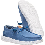 HEYDUDE Womens Wendy Chambray Grid Ensign Blue